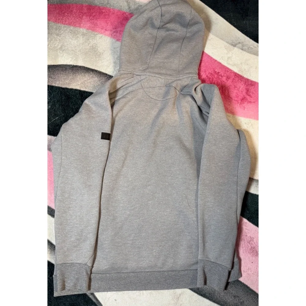 Jordan Mens XL Heather Gray Jumpman Pullover Hoodie Zipper Pockets Athletic
